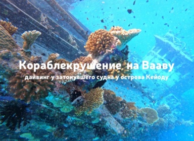 Кейоду, Вааву: затонувшее судно, кораллы и культовый вело-кадр