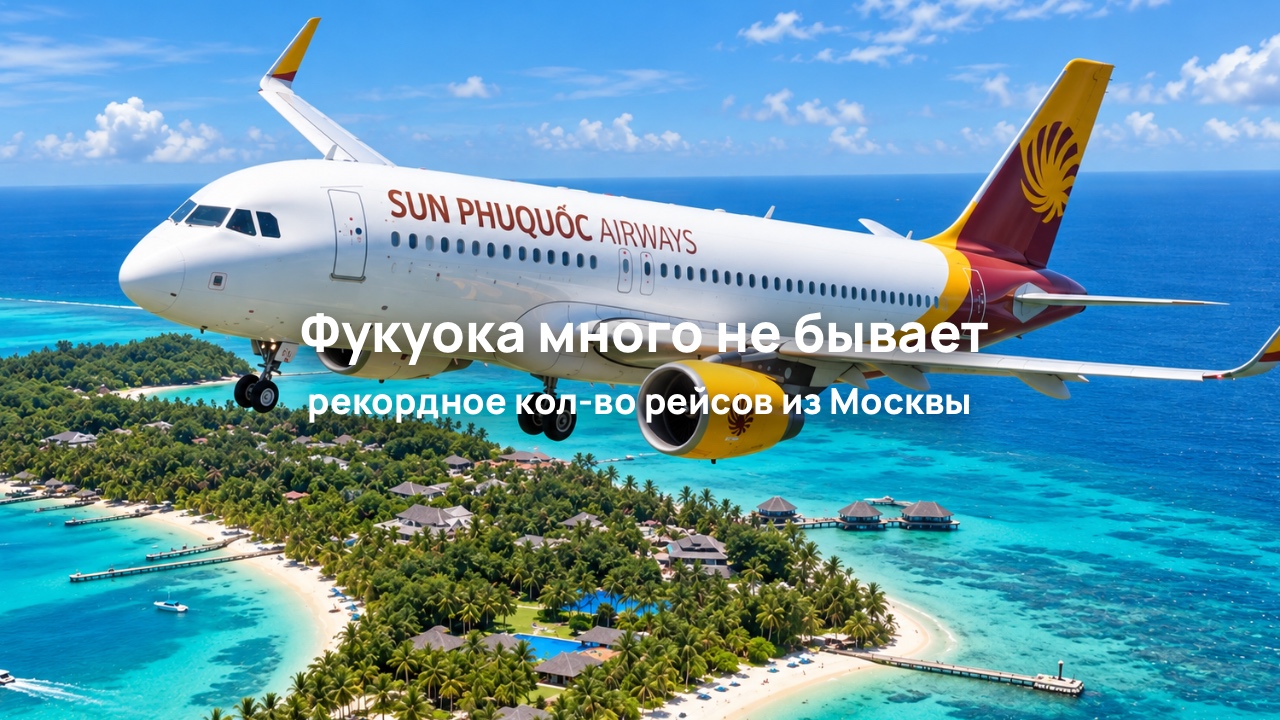 Прямых рейсов из Москвы на Фукуок станет ещё больше